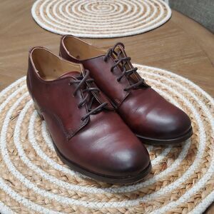 Frye Women's Brown Leather Lace-Up Shoes